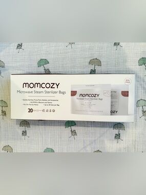 momcozy Microwave Steam Sterilizer Bags - White